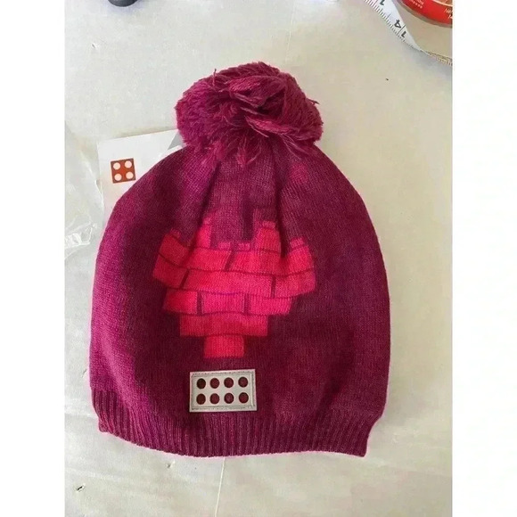 Lego Wear Boys' Wool Knit Hat W/Heart & Pom-pom - Picture 3 of 5
